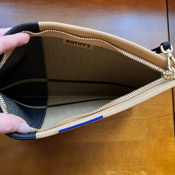 Rothy's Black & Camel Wristlet / Essential Pouch – Retired Style! - Picture 4 of 4
